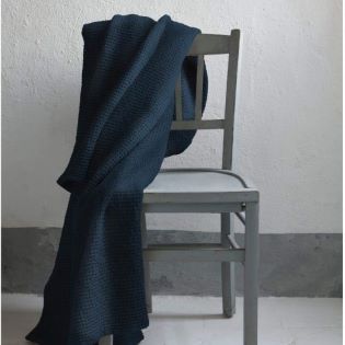 Cotton throw navy 2 315